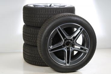 Juego completo de ruedas de invierno de aleación de 19 pulgadas con neumáticos Hankook para Clase S 223, original Mercedes-AMG