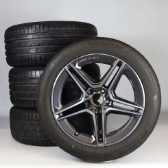 Juego completo de ruedas de verano de aleación de 19 pulgadas con neumáticos Hankook para Clase S 223, original Mercedes-AMG