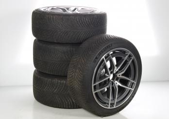 Juego completo de ruedas de invierno de aleación de 20 pulgadas con neumáticos Michelin para Clase SL 232, original Mercedes-AMG
