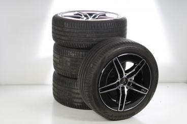 Juego completo de ruedas de verano de aleación de 18 pulgadas con neumáticos Pirelli para CLE 236, original Mercedes-AMG