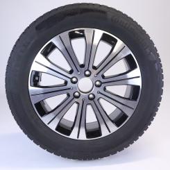 Rueda completa Alu CONTI/WinterContactTS850PSR, llanta de 10 