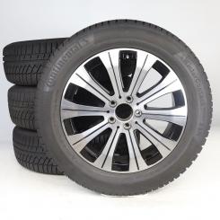 Juego completo de ruedas de invierno de aleación de 18 pulgadas con neumáticos Continental para EQA H243, original Mercedes-Benz