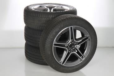 Juego completo de ruedas de verano de aleación de 19 pulgadas con neumáticos Continental para Clase GLA H247, Clase GLB X247, original Mercedes-AMG