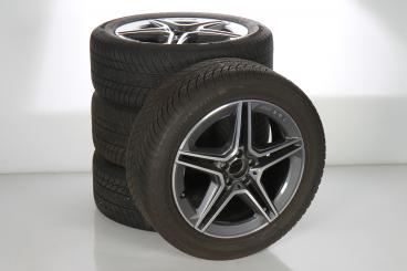 Juego completo de ruedas de invierno de aleación de 19 pulgadas con neumáticos Bridgestone para Clase GLA H247, Clase GLB X247, original Mercedes-AMG