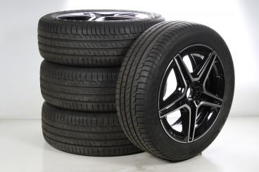 Juego completo de ruedas de verano de aleación de 19 pulgadas con neumáticos Continental para Clase GLA H247, Clase GLB X247, original Mercedes-AMG