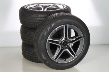 Juego completo de ruedas de verano de aleación de 19 pulgadas con neumáticos Pirelli para GLC-Coupe 253, GLC-SUV X253, original Mercedes-AMG