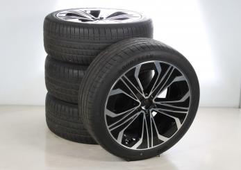 Juego completo de ruedas de verano de aleación de 21 pulgadas con neumáticos Goodyear para EQE SUV 294, original Mercedes-Benz