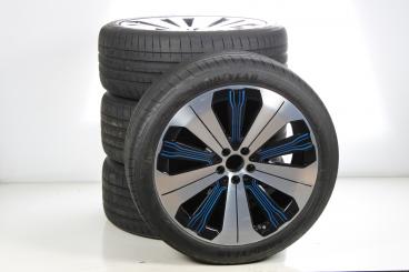 Juego completo de ruedas de verano de aleación de 21 pulgadas con neumáticos Goodyear para EQS 297, original Mercedes-Benz