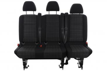 Asiento de tres plazas parte trasera 