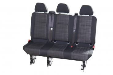 Asiento de tres plazas parte trasera 