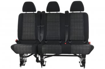 Asiento de tres plazas parte trasera 
