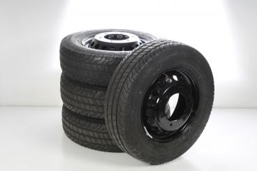 Juego completo de ruedas de verano de acero de 16 pulgadas con neumáticos Continental para Sprinter NCV3 906, Sprinter VS30 Hinterradantrieb 907, original Mercedes-Benz