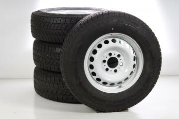 Juego completo de ruedas de invierno de acero de 16 pulgadas con neumáticos Continental para Sprinter VS30 Hinterradantrieb 907, original Mercedes-Benz