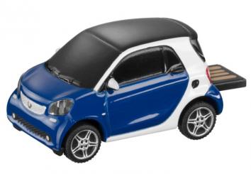 Colección memoria USB, 8 GB, smart fortwo blanco/azul plásti 