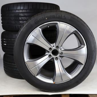 Juego completo de ruedas de verano de aleación de 21 pulgadas con neumáticos Continental para GL-/Clase GLS X167, original Mercedes-Benz
