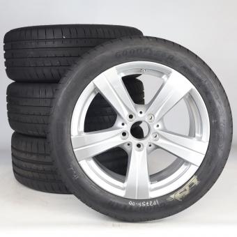 Juego completo de ruedas de verano de aleación de 17 pulgadas con neumáticos Goodyear para Clase C 206, original Mercedes-Benz