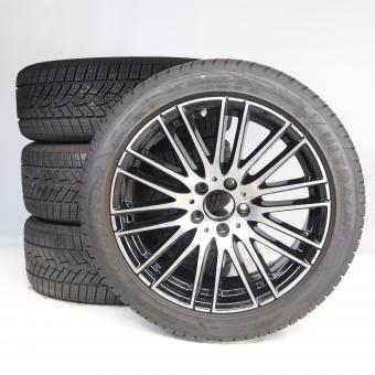 Juego completo de ruedas de invierno de aleación de 18 pulgadas con neumáticos Goodyear para Clase C 206, original Mercedes-Benz