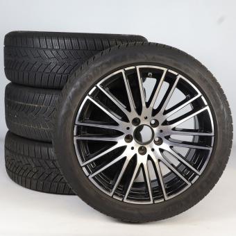Juego completo de ruedas de invierno de aleación de 18 pulgadas con neumáticos Goodyear para Clase C 206, original Mercedes-Benz