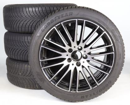 Juego completo de ruedas todas las estaciones de aleación de 18 pulgadas con neumáticos Goodyear para Clase C 206, original Mercedes-Benz