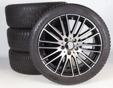 Juego completo de ruedas todas las estaciones de aleación de 18 pulgadas con neumáticos Goodyear para Clase C 206, original Mercedes-Benz
