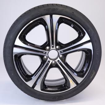 Rueda completa Alu GOODY/EagleF1Asymmetric5, llanta de 5 rad 