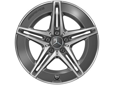Llanta de aluminio AMG de 5 radios dobles 