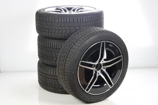 Juego completo de ruedas de invierno de aleación de 19 pulgadas con neumáticos Continental para Clase E 214, original Mercedes-AMG
