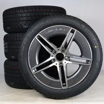 Juego completo de ruedas de invierno de aleación de 19 pulgadas con neumáticos Pirelli para Clase E 214, original Mercedes-AMG