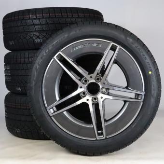 Juego completo de ruedas de invierno de aleación de 19 pulgadas con neumáticos Pirelli para Clase E 214, original Mercedes-AMG