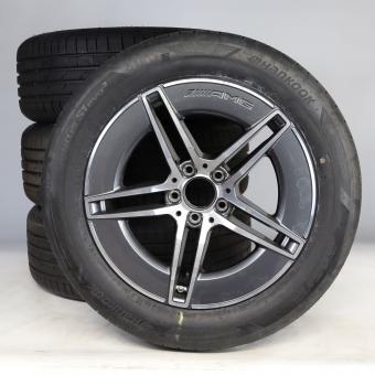 Juego completo de ruedas de verano de aleación de 18 pulgadas con neumáticos Hankook para Clase E 214, original Mercedes-AMG