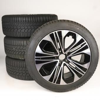 Juego completo de ruedas de invierno de aleación de 19 pulgadas con neumáticos Continental para Clase E 214, original Mercedes-Benz