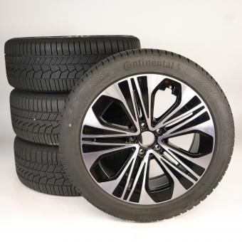 Juego completo de ruedas de invierno de aleación de 19 pulgadas con neumáticos Continental para Clase E 214, original Mercedes-Benz