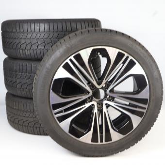 Juego completo de ruedas de invierno de aleación de 19 pulgadas con neumáticos Continental para Clase E 214, original Mercedes-Benz