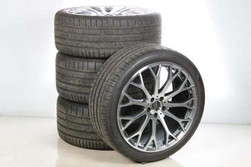 Juego completo de ruedas de verano de aleación de 21 pulgadas con neumáticos Pirelli para Clase SL 232, original Mercedes-AMG