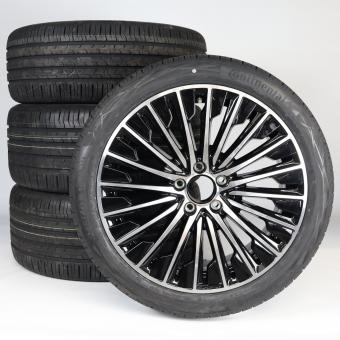 Juego completo de ruedas de verano de aleación de 19 pulgadas con neumáticos Continental para CLE 236, original Mercedes-AMG