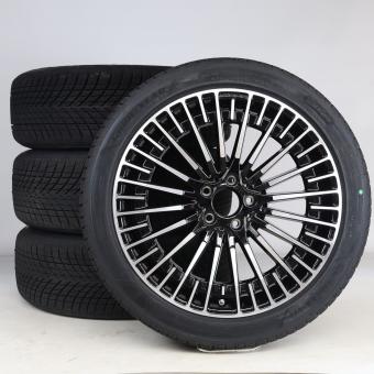 Juego completo de ruedas de invierno de aleación de 20 pulgadas con neumáticos Goodyear para EQA H243, original Mercedes-AMG