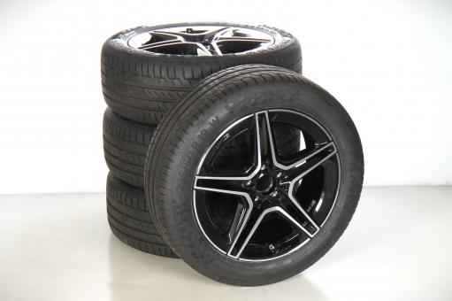 Juego completo de ruedas de verano de aleación de 19 pulgadas con neumáticos Continental para Clase GLA H247, Clase GLB X247, original Mercedes-AMG