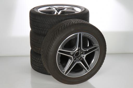 Juego completo de ruedas de invierno de aleación de 19 pulgadas con neumáticos Bridgestone para Clase GLA H247, Clase GLB X247, original Mercedes-AMG