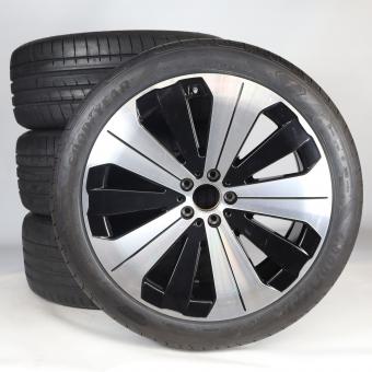 Juego completo de ruedas de verano de aleación de 21 pulgadas con neumáticos Goodyear para EQS 297, original Mercedes-Benz