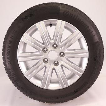 Wheel Package de invierno de aleación de 16 pulgadas con neumáticos Continental para Citan/ Clase T 420, original Mercedes-Benz