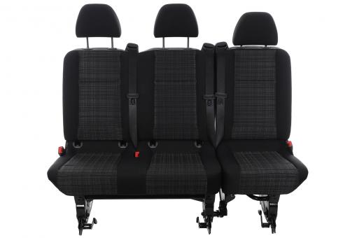Asiento de tres plazas parte trasera 