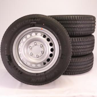 Juego completo de ruedas de verano de acero de 17 pulgadas con neumáticos Michelin para Sprinter VS30 Hinterradantrieb 907, original Mercedes-Benz